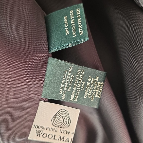 LRL CLASSIC RALPH LAUREN WOOL NAVY GOLD vintage BLAZER size 10 Petite - Picture 13 of 14